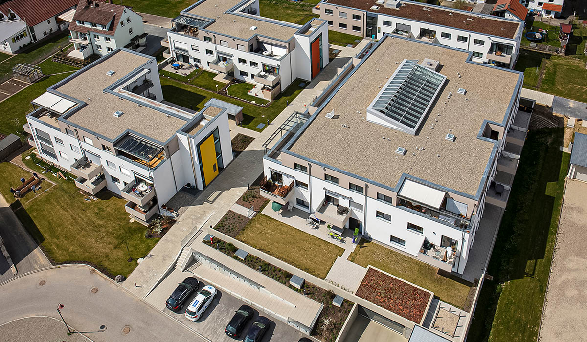 Allengerechtes Wohnen Burgrieden – 3 Wohngebäude mit Tiefgarage
