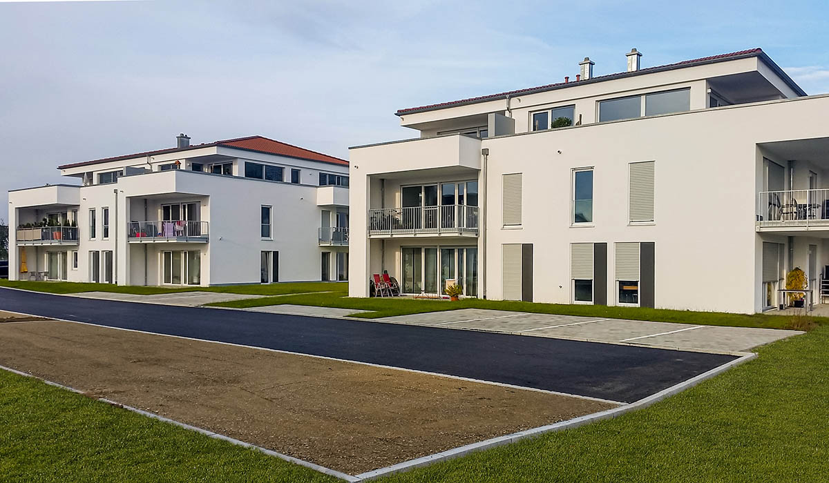 Braun GmbH Mietingen – Wohnanlage „Am Wildpark“ in Achstetten – 3 Mehrfamilienhäuser mit Tiefgarage